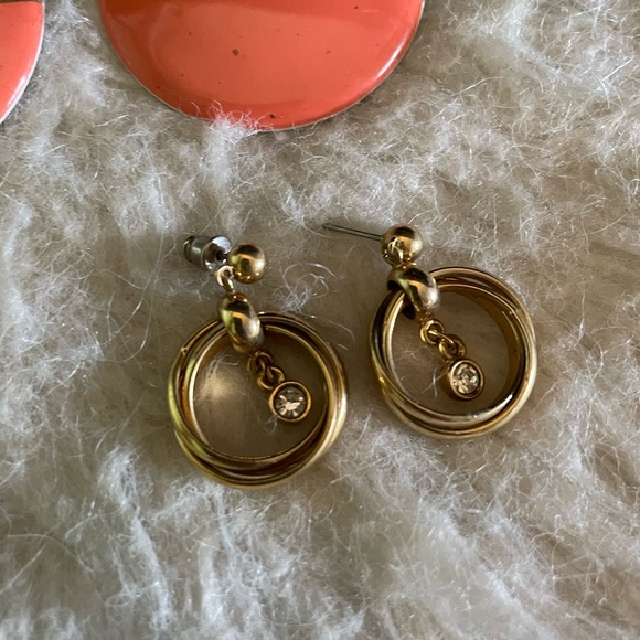 12 Pairs of Silver and Gold Dangle Earrings Bundle - Picture 10 of 12